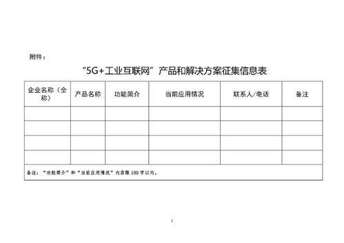 济南 关于征集 5g 工业互联网 产品及解决方案的通知